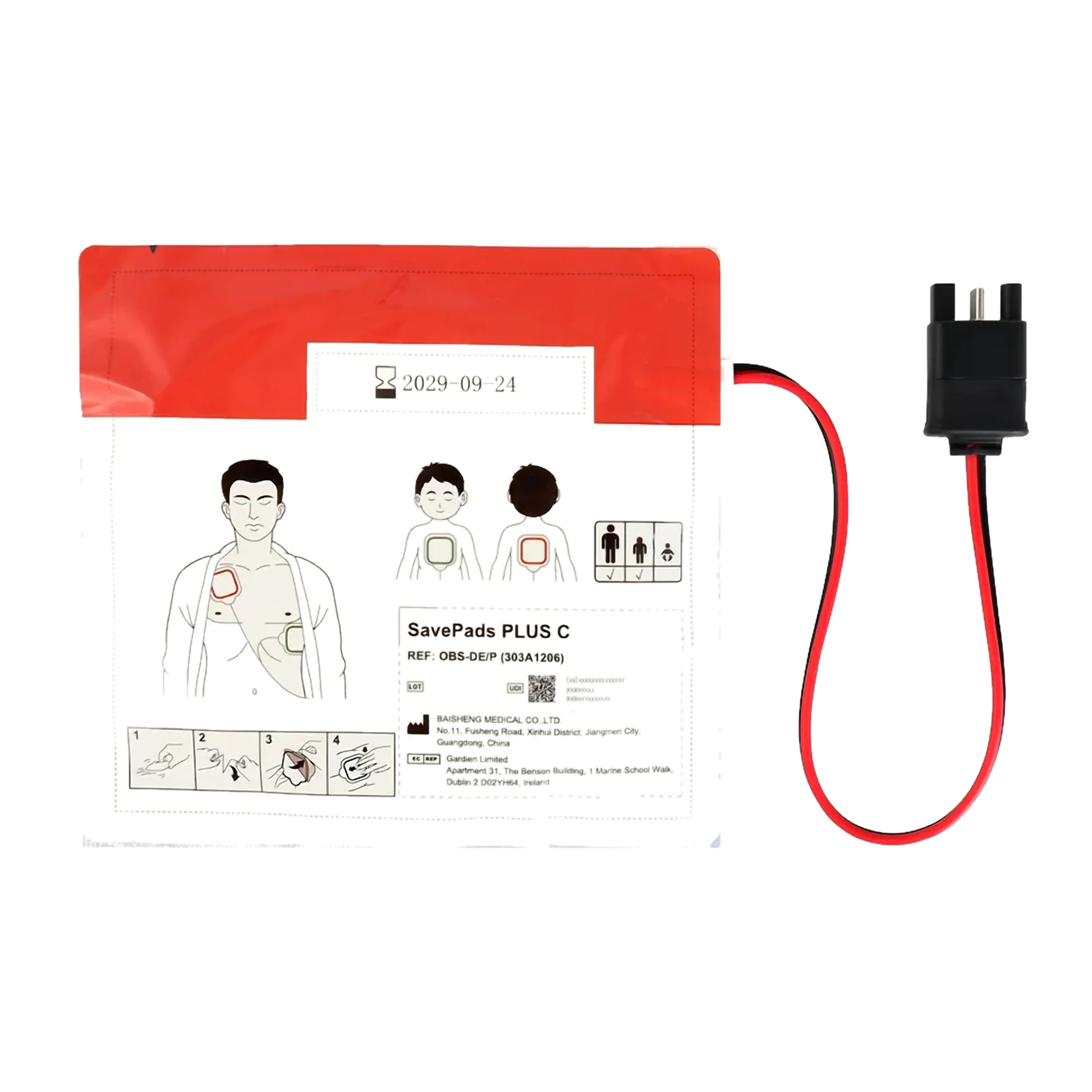 Original myPAD product detail · heartsave-mypad-electrodes-2000.webp