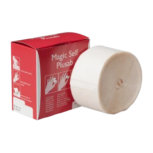 Magic Self sormisidos on joustava 6 cm × 450 cm kohesiivinen side sormille. Pysyy paikallaan ilman hakasia — ei kiristä eikä