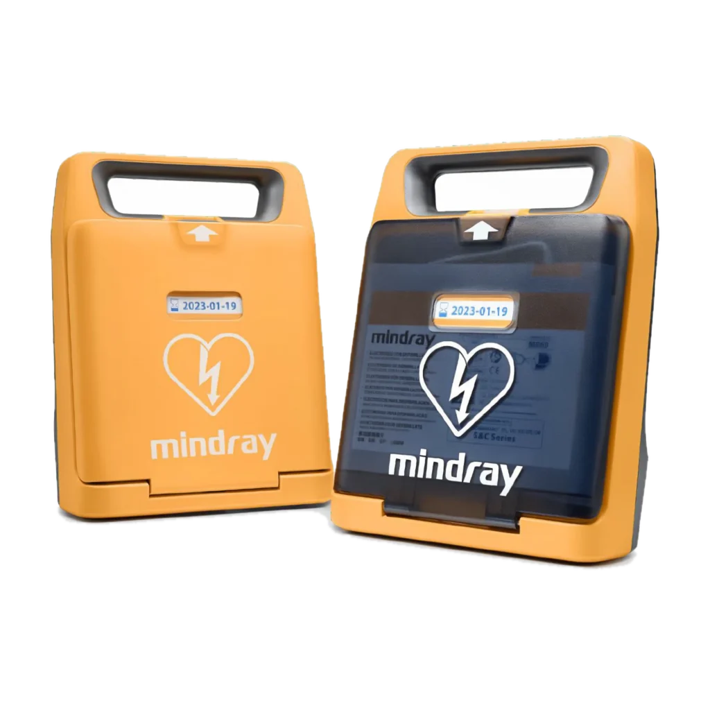 BeneHeart defibrillaattori opastaa elvytyksessä äänellä ja 7" näytöllä. Luotettava AED yrityksiin, kouluihin ja julkisiin