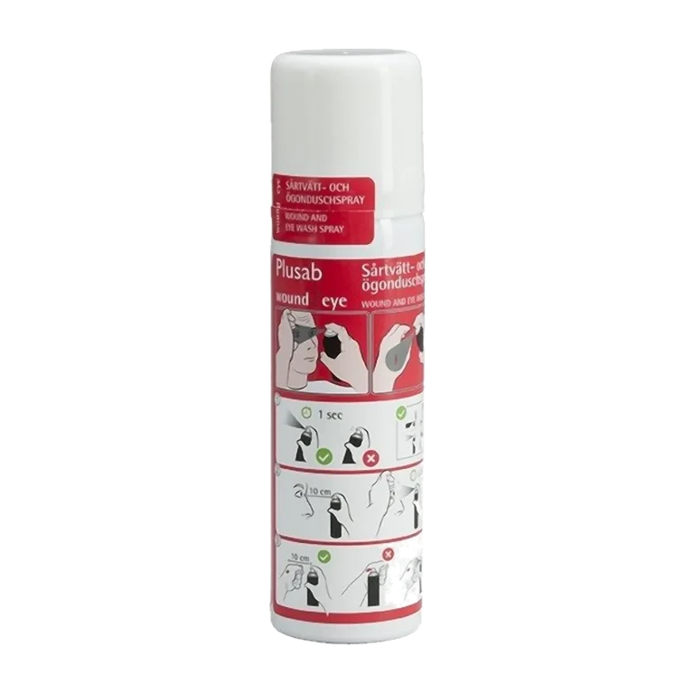 Taskukokoinen silmäsuihke 50 ml kulkee mukana rakennustyömaalla, ulkotöissä ja ensiapulaukussa. Steriili ja nopea apu